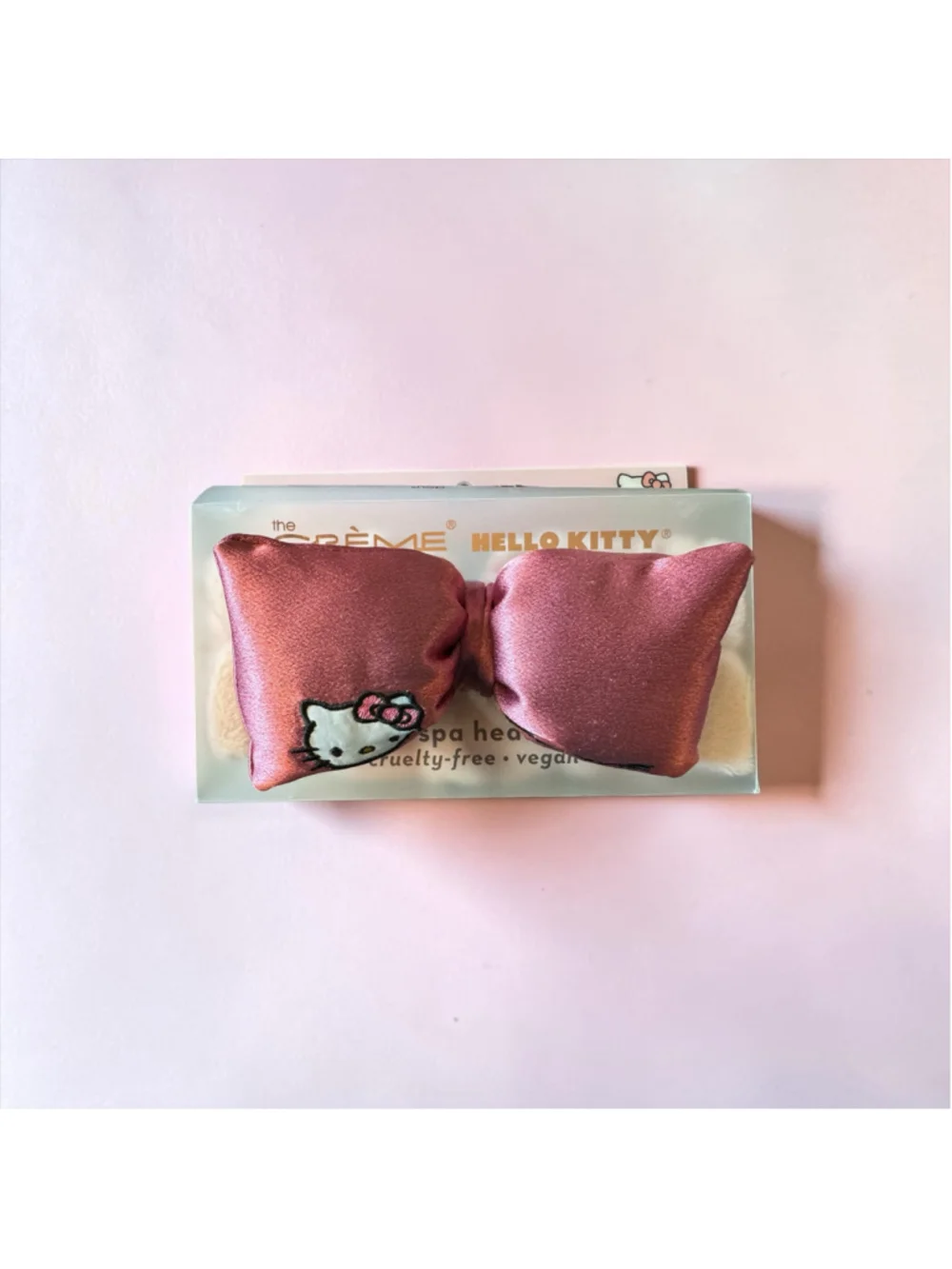 The Crème Shop Hello Kitty Pink Plush Spa Headband